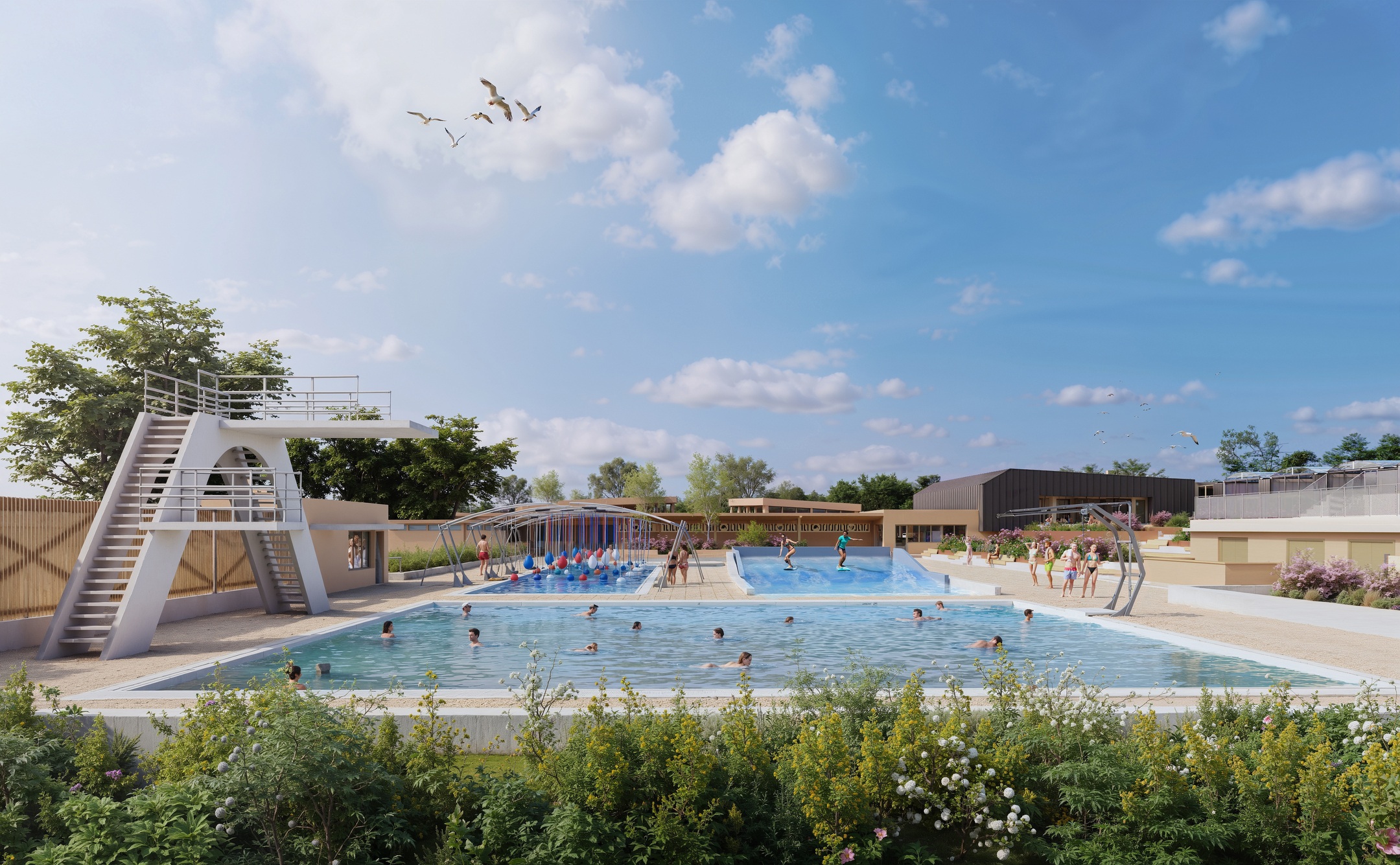Piscine estivale de l'île Offard 